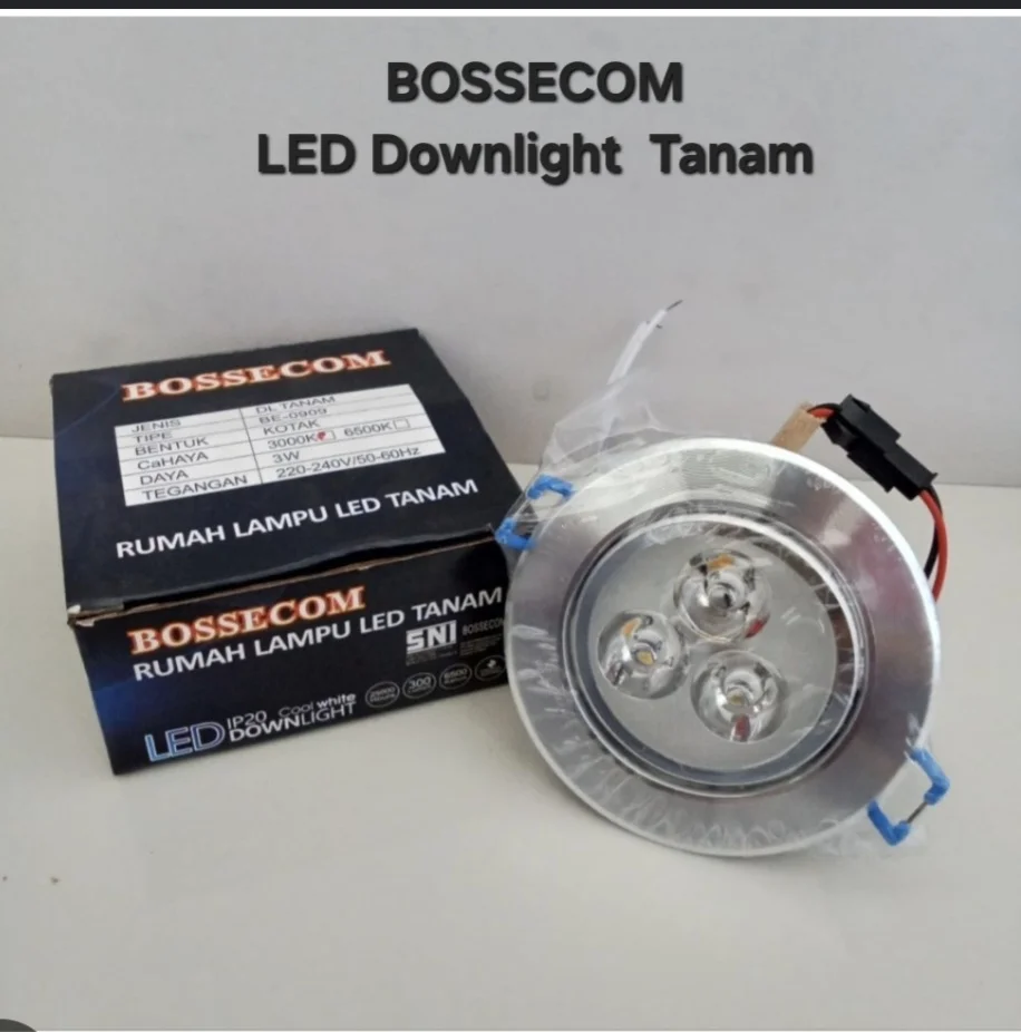Lampu Downlight Tanam 3W white/warmwhite