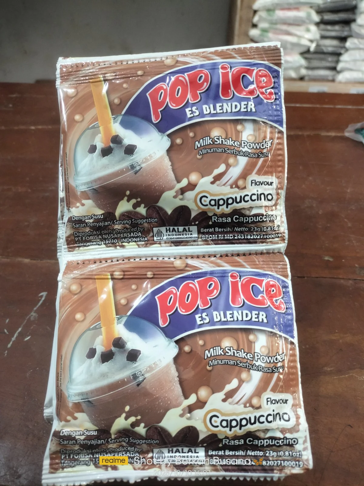 Pop ice capuccino