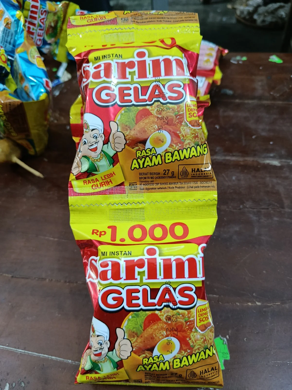 Sarimi gelas ayam bwng/5pc