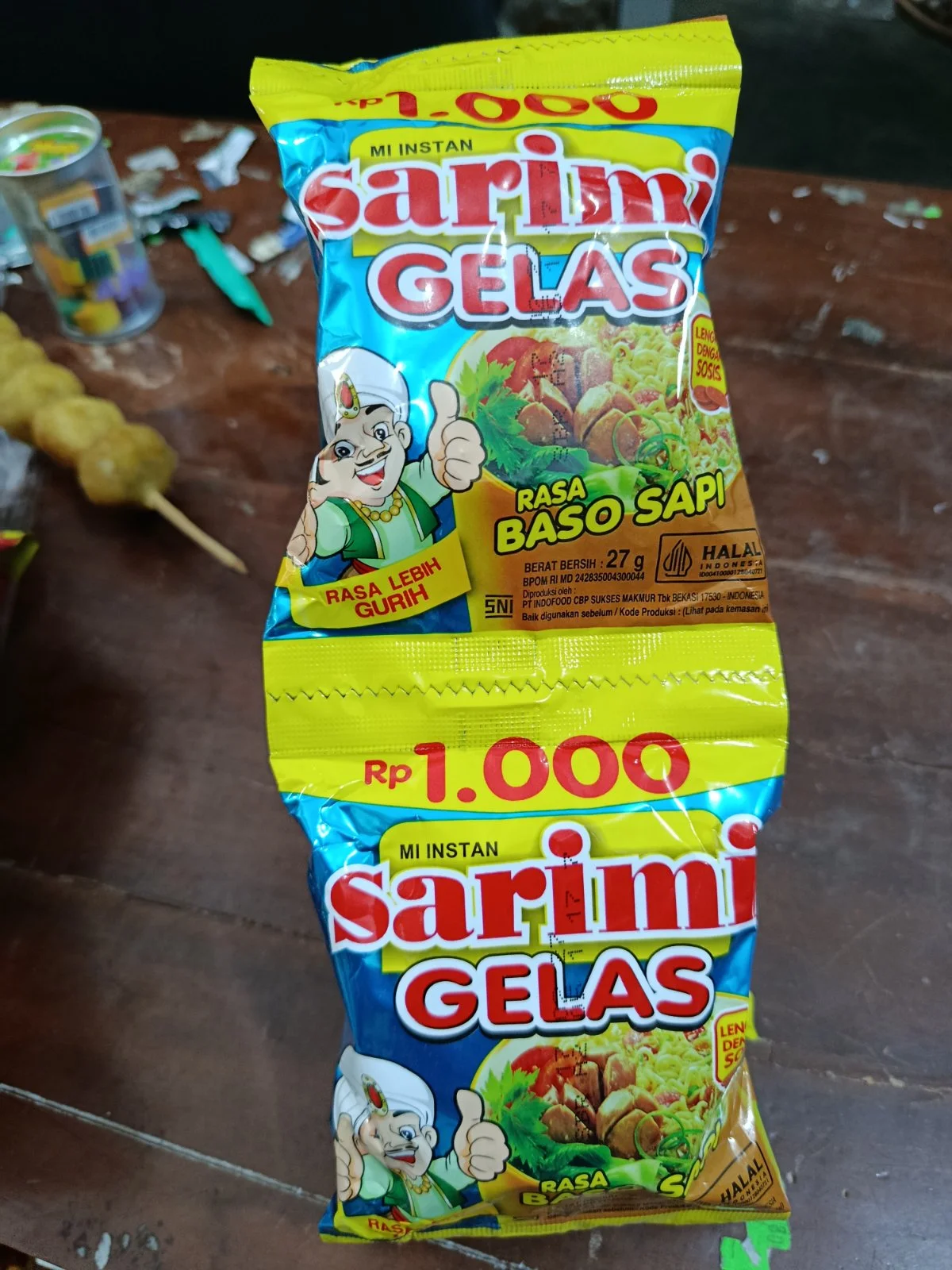 Sarimi gelas baso sapi/5pc