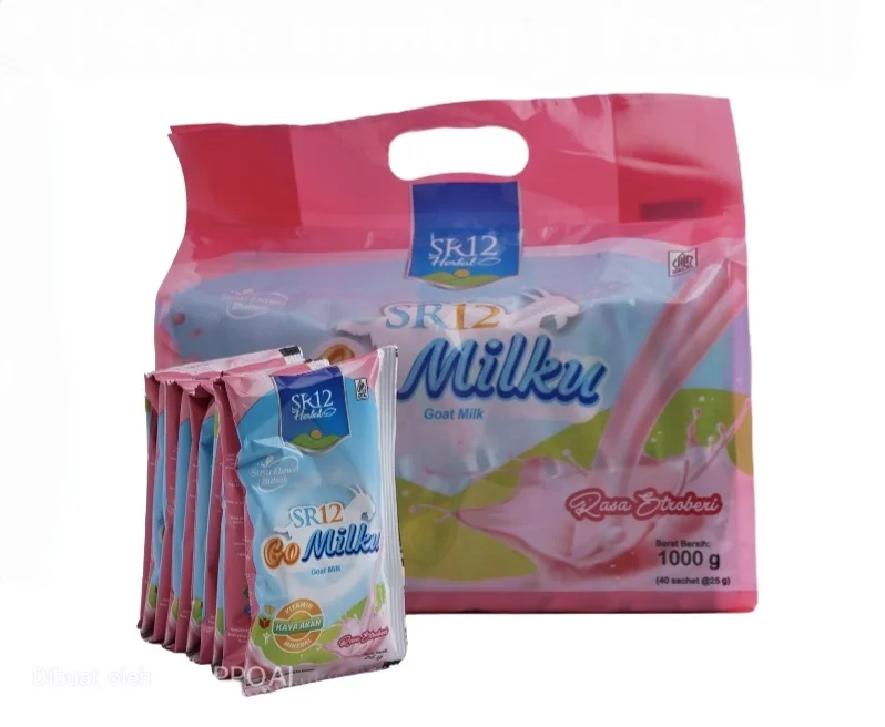 Susu kambing Etawa Gomilku SR12 Pouch Strawberry