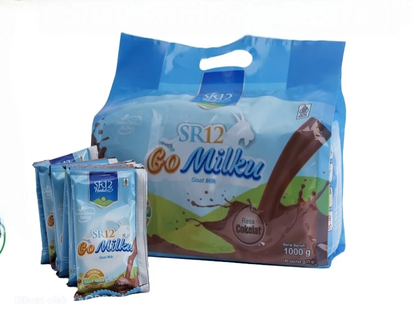 Susu Kambing Etawa Gomilku SR12 Bubuk Coklat 1 kg (40 Sachet)