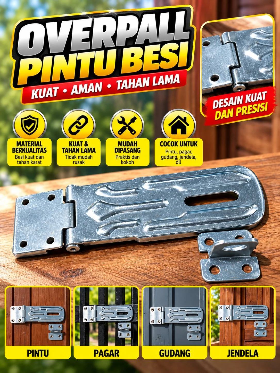 Overpall panjang 13cm