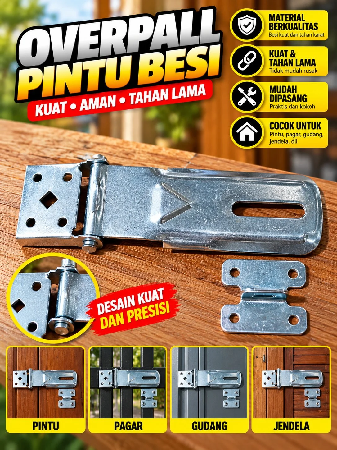 Overpall panjang 18cm