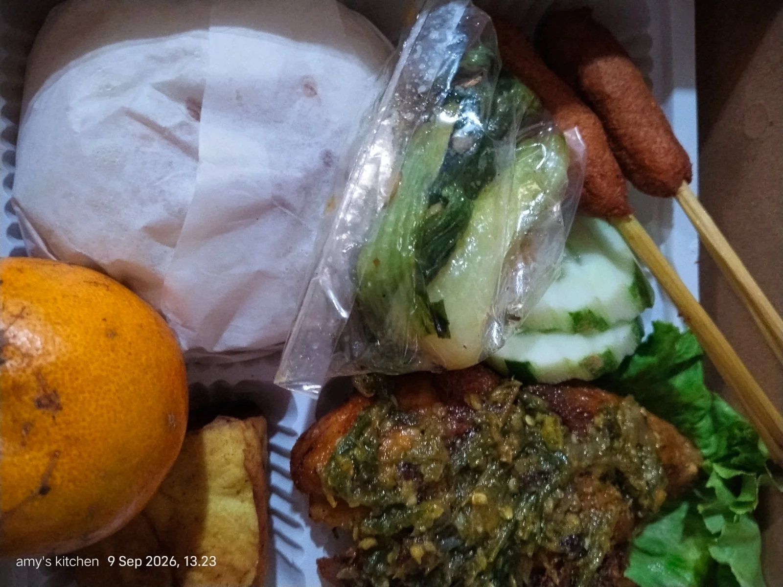 Ayam penyet cabe ijo