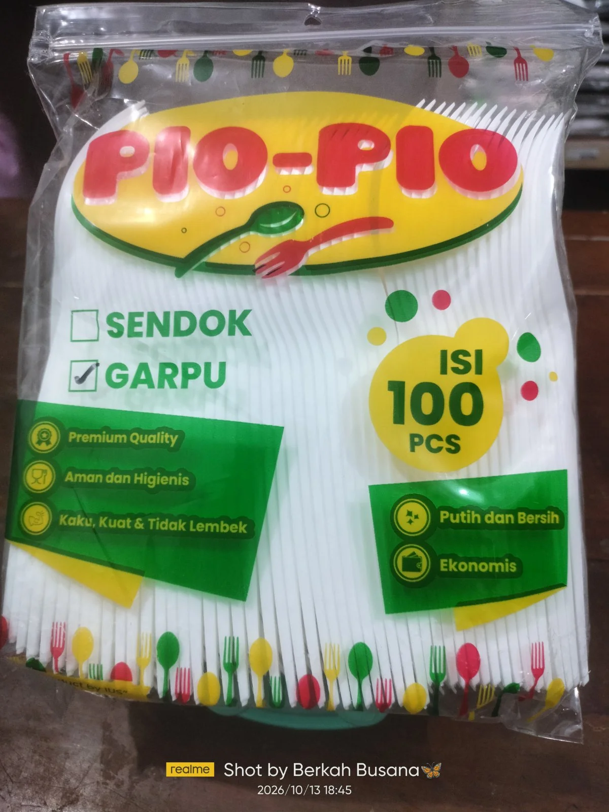 Garpu plastik