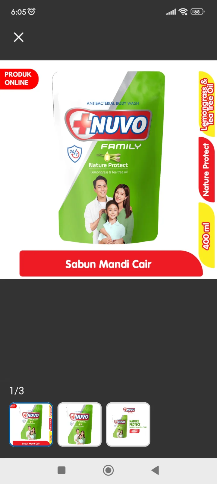 Sabun Nuvo cair