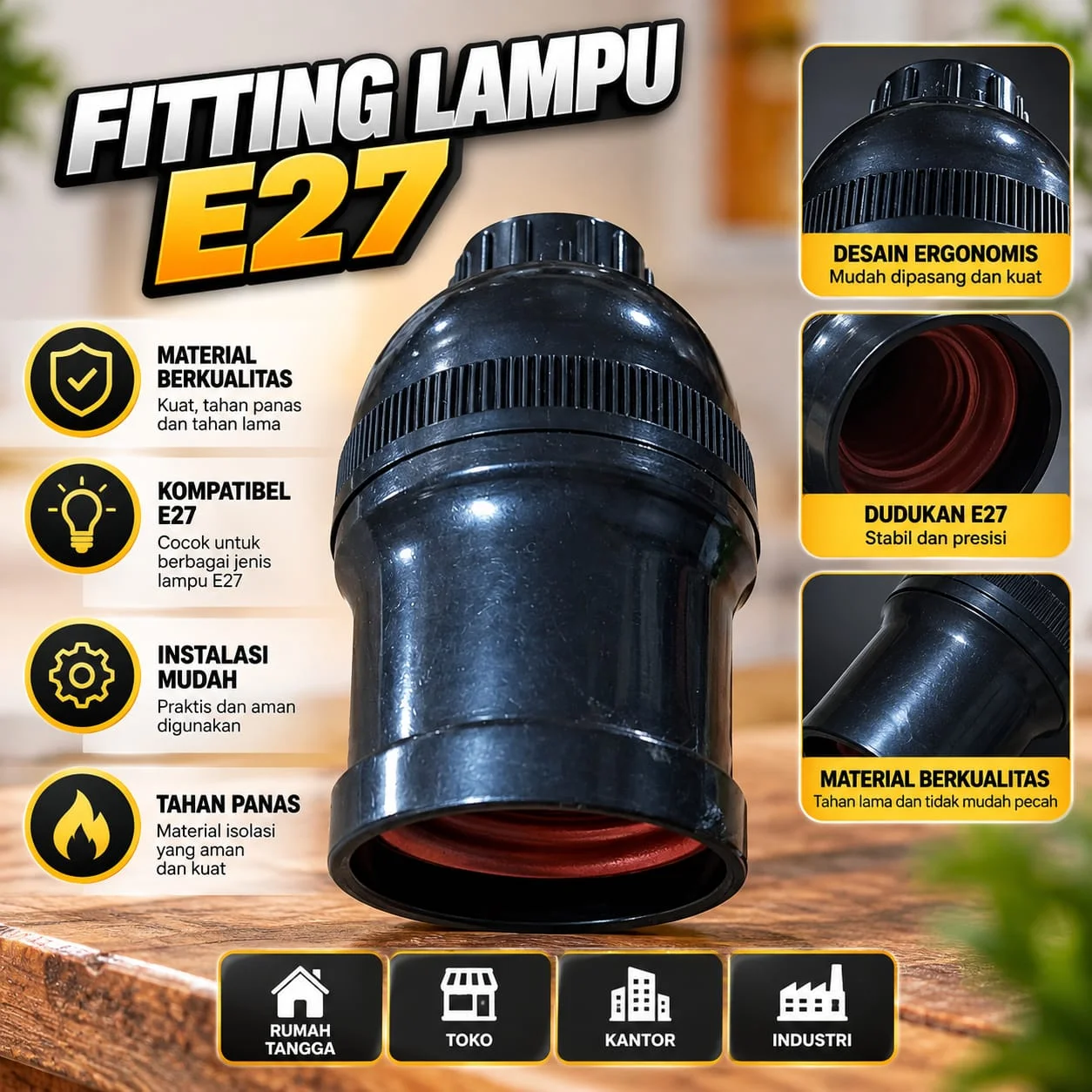 Viting lampu hitam