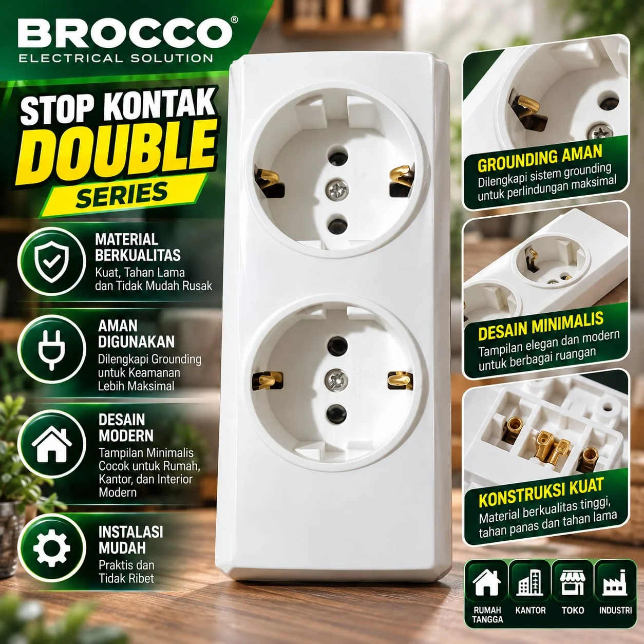 Terminal Brocco 2 lubang