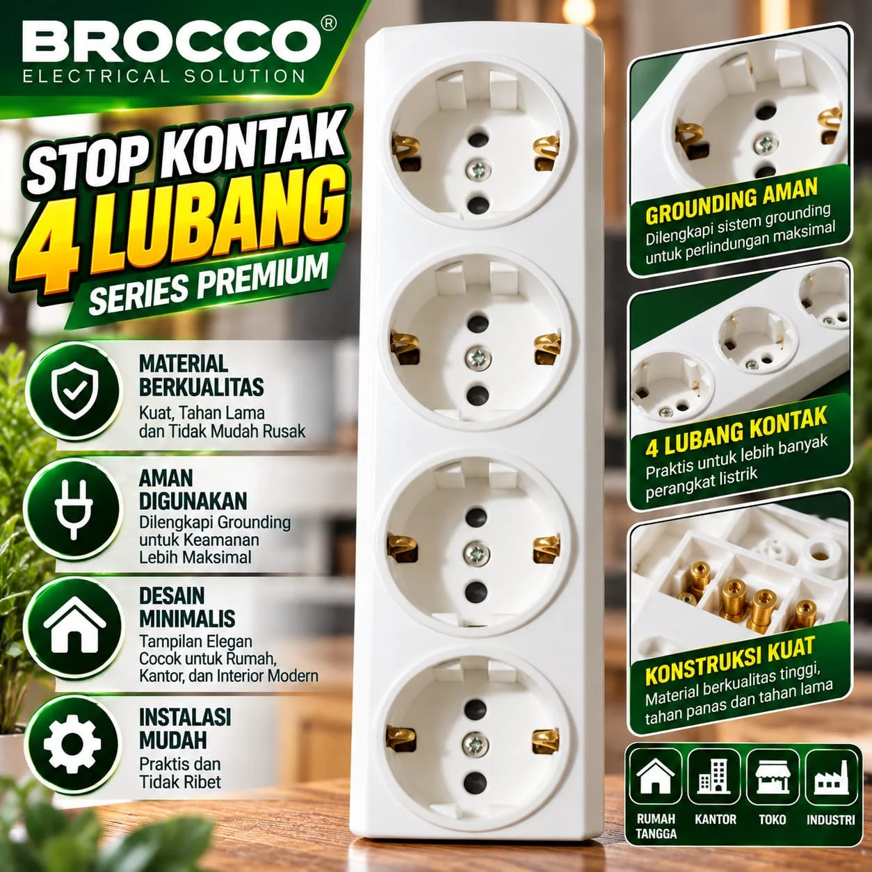 Terminal Brocco 4 lubang