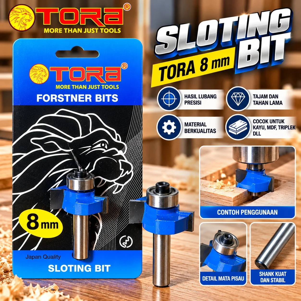 Mata roter sloting bit merk Tora