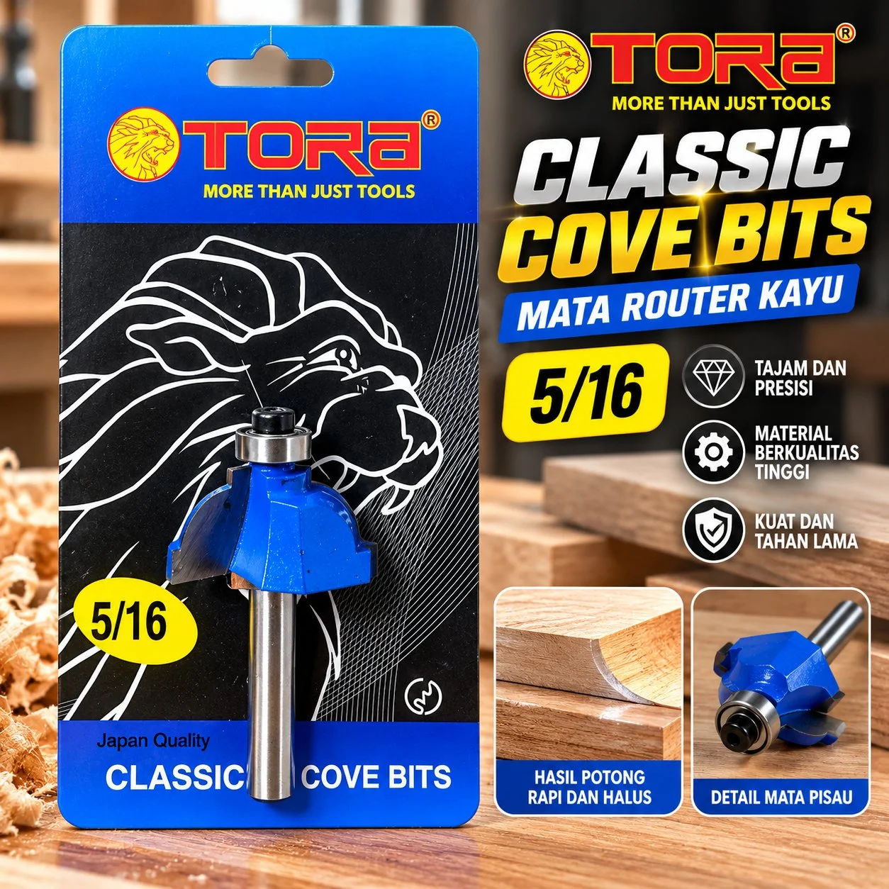 Mata roter classic cove bits merk Tora