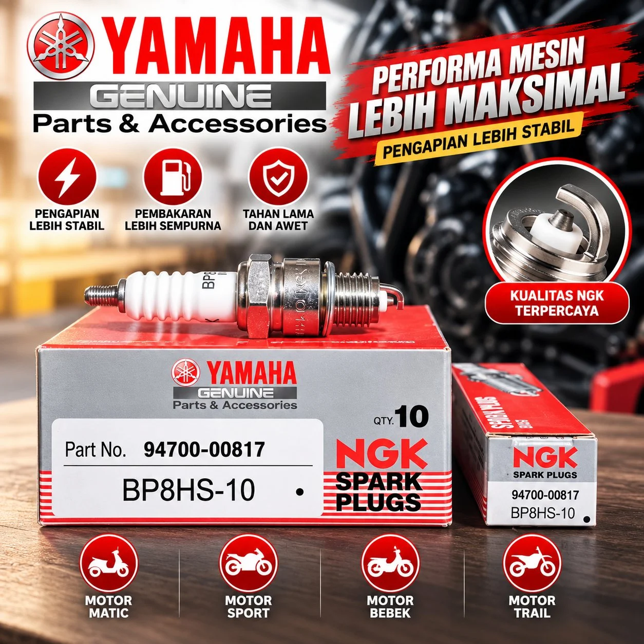 Busi YAMAHA BP8HS-10