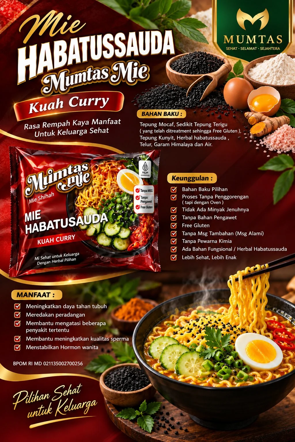 Mie Mumtas Habatusauda Kuah Curry