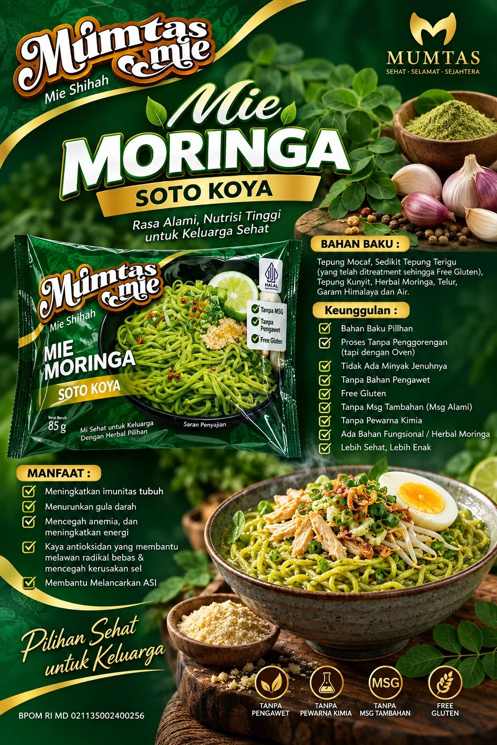 Mie Mumtas Moringa Soto Koya