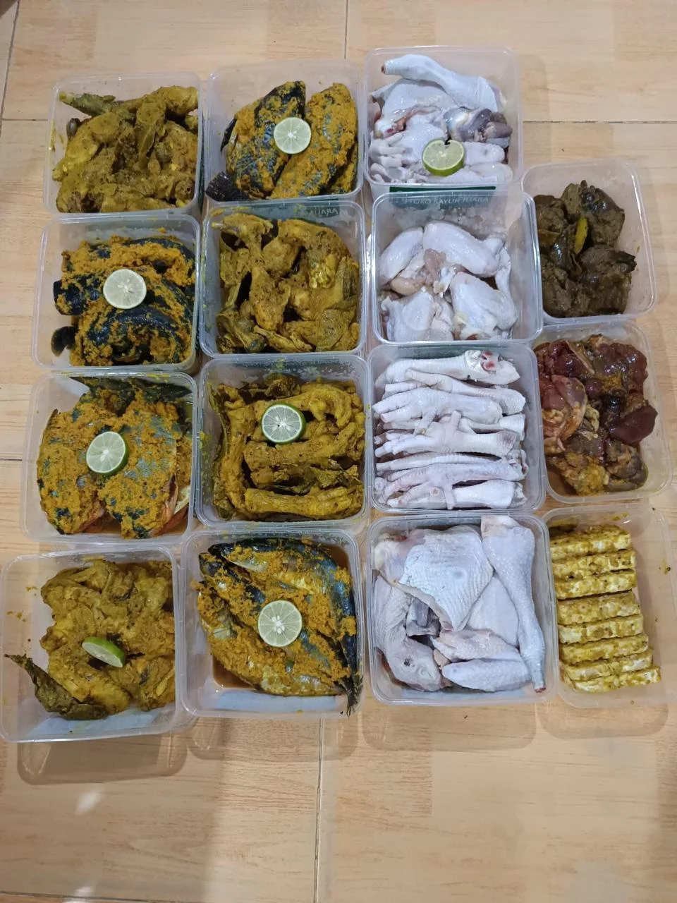 paket siap masak kemasan 1/2kg