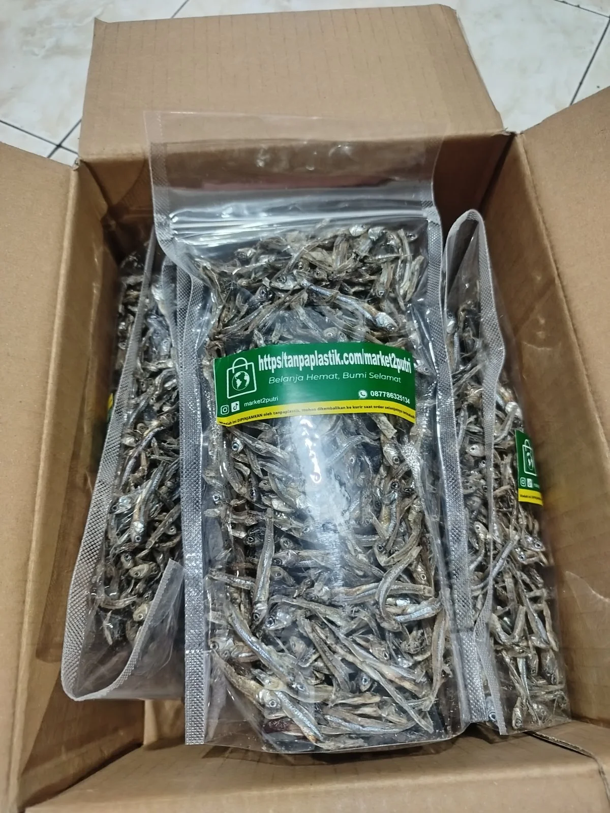 teri kering kemasan