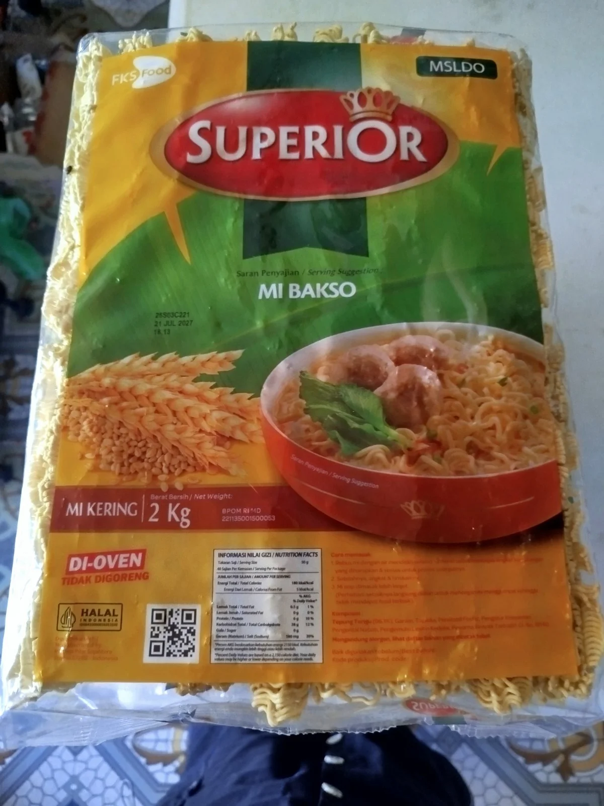 mie kiloan