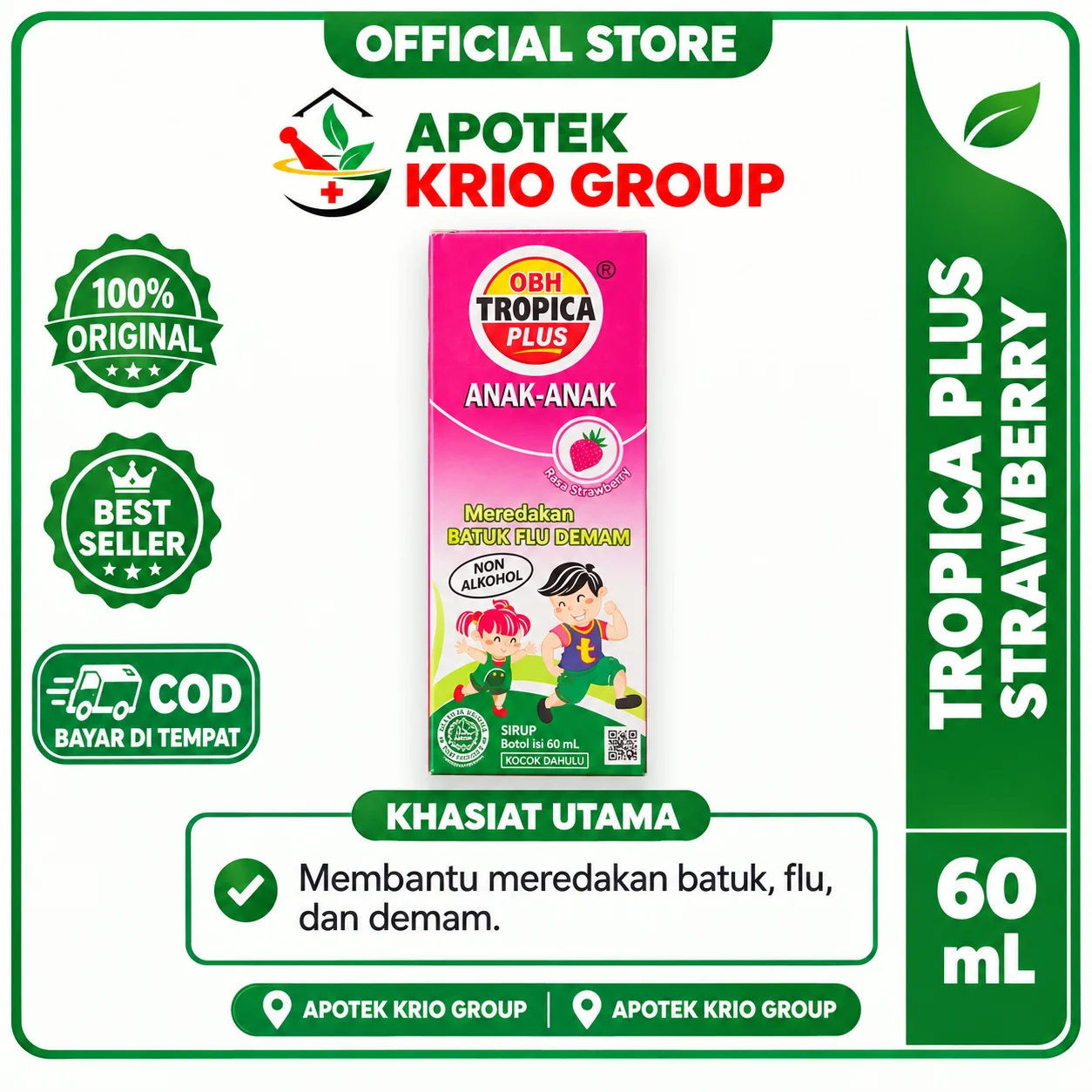 OBH TROPICA PLUS JERUK 60 ML