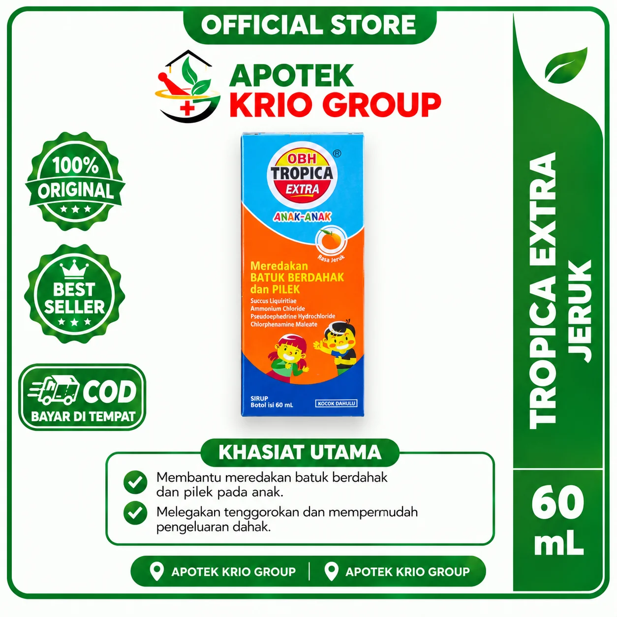 OBH TROPICA EXTRA JERUK 60 ML