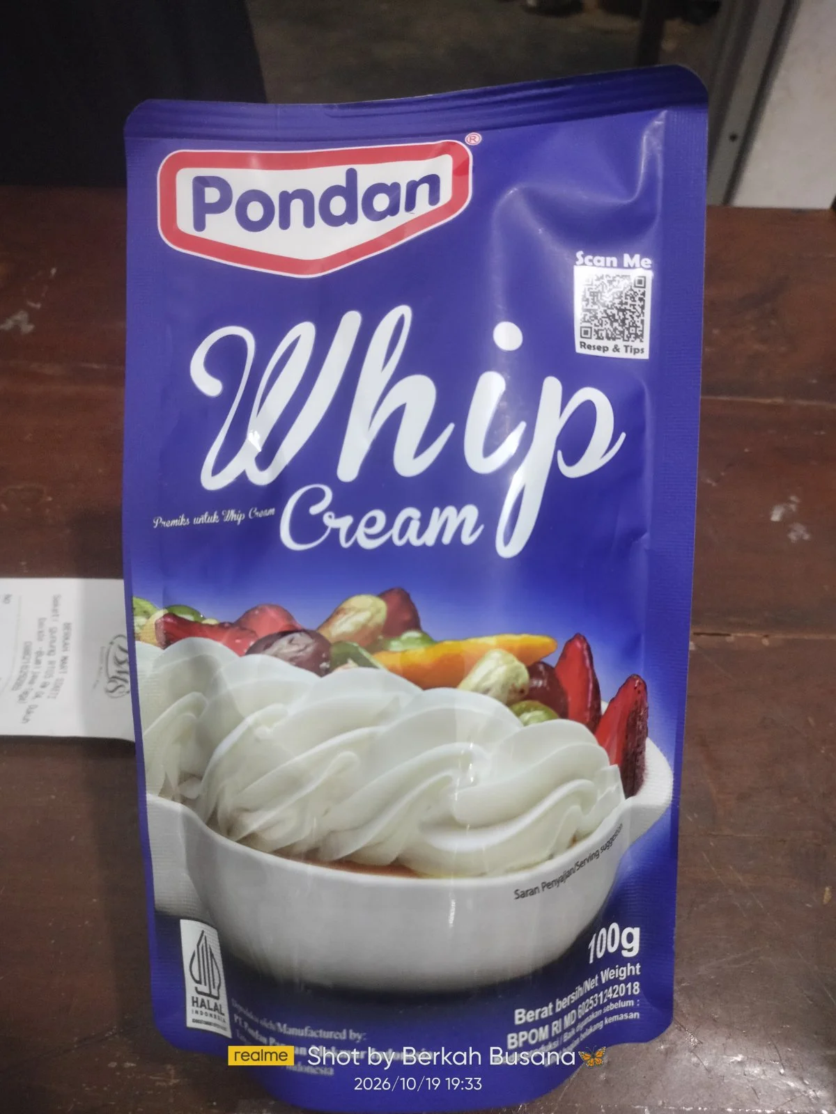 Shopee cream pondan