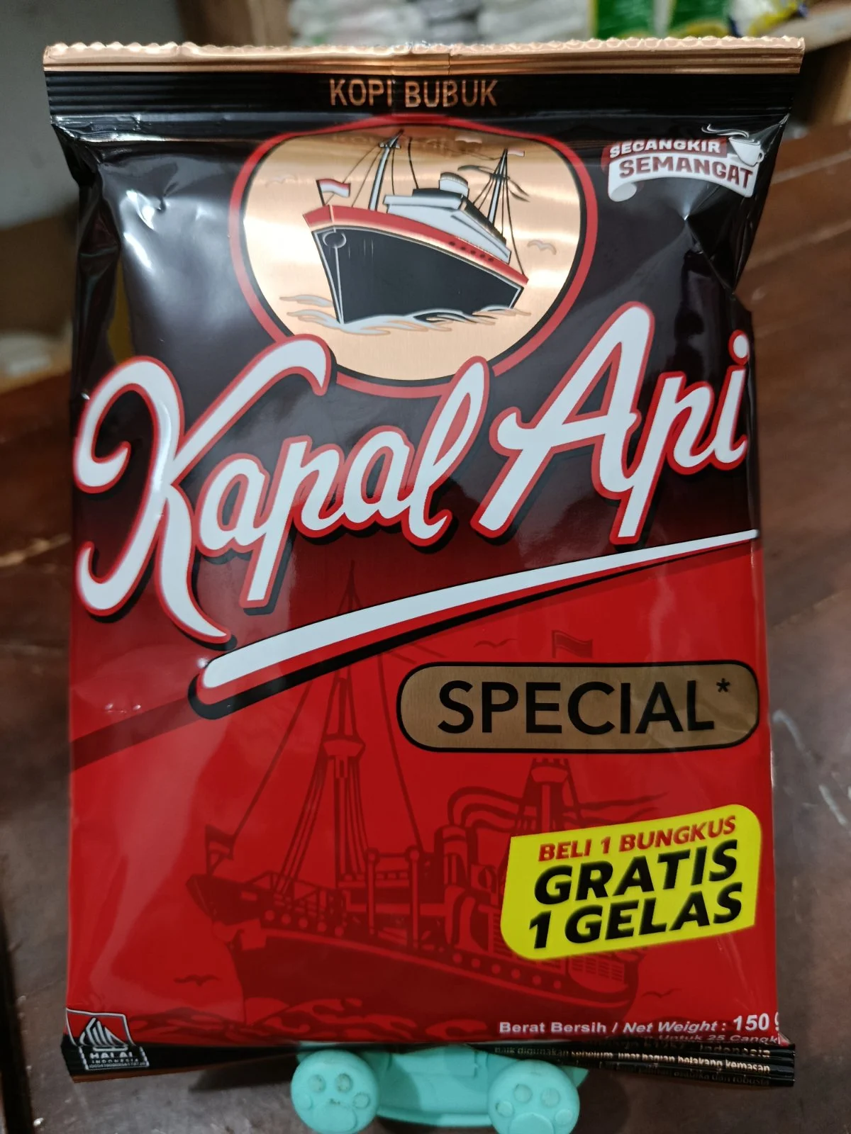 Kapal api 150g gratis gelas cntik