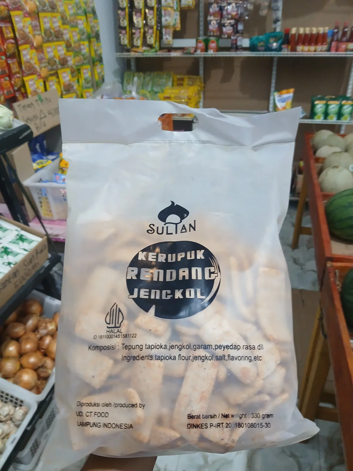 Krupuk Rendang Jengkol Hot