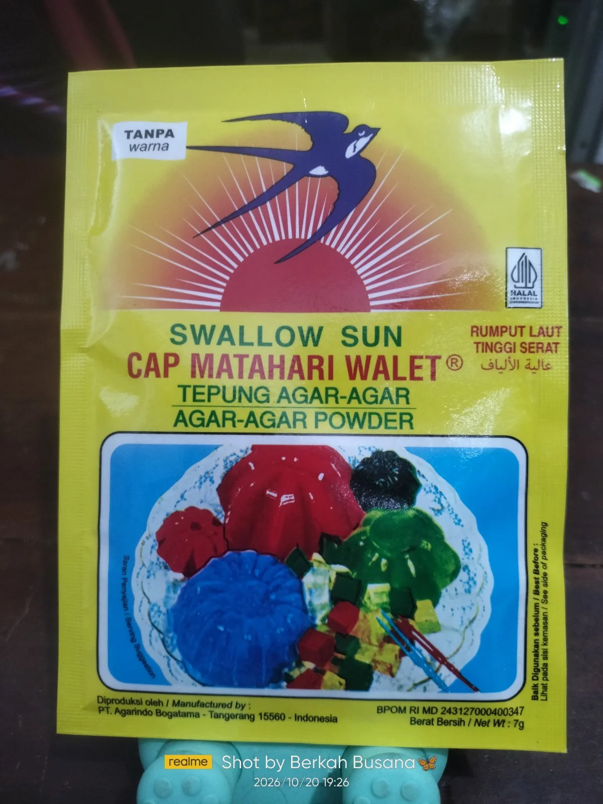 Agar swallow tanpa warna