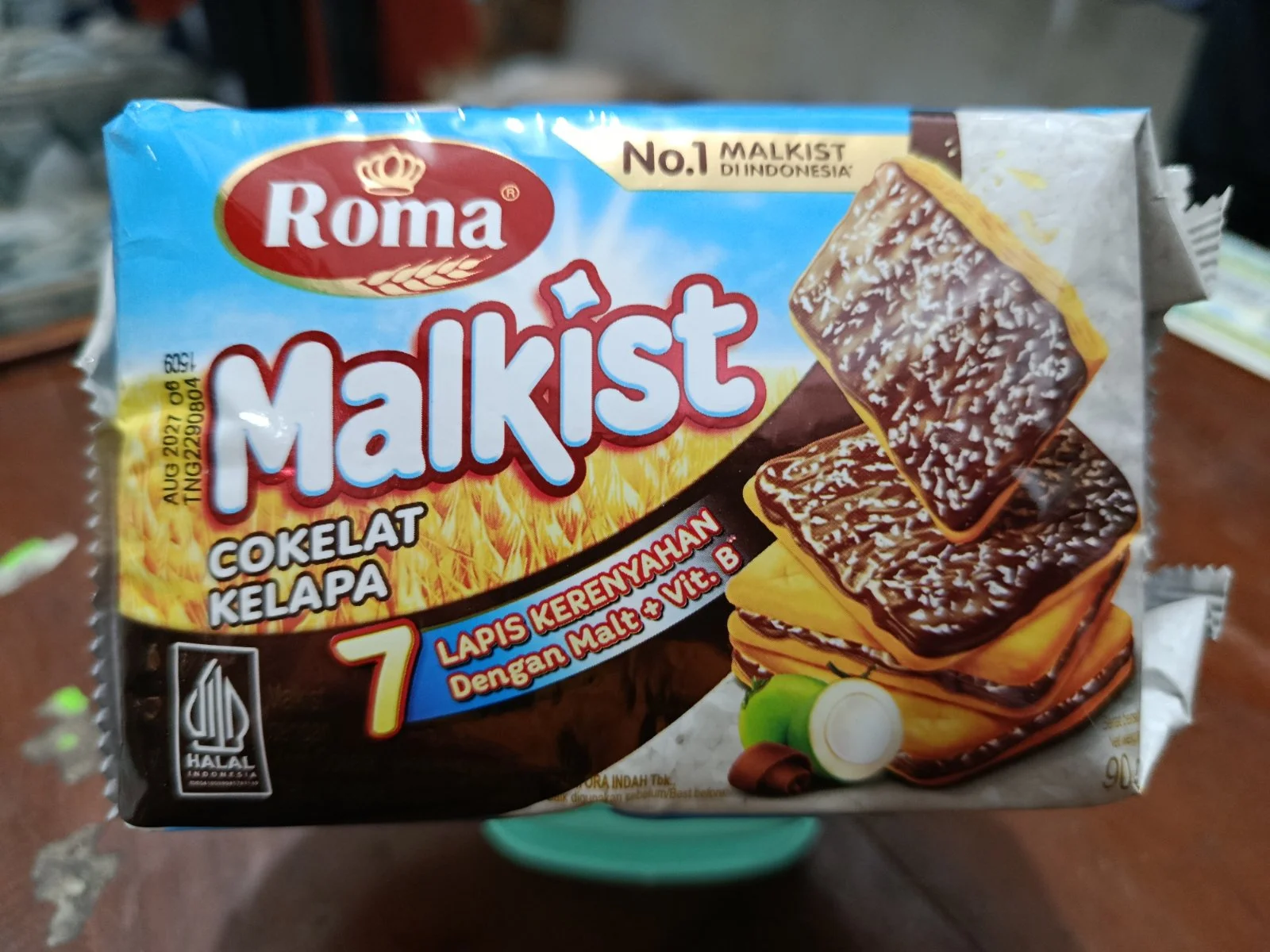 Roma malkist coklat kelapa