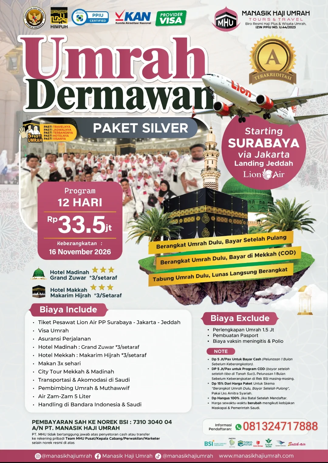 Umroh Dermawan paket silver