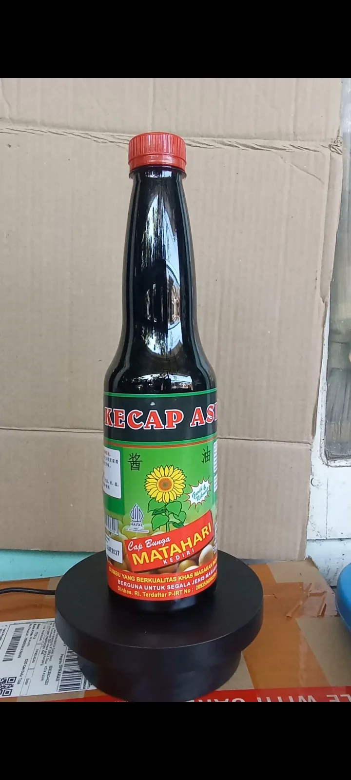 KECAP ASIN BUNGA MATAHARI 600 ML (botol n plastik)