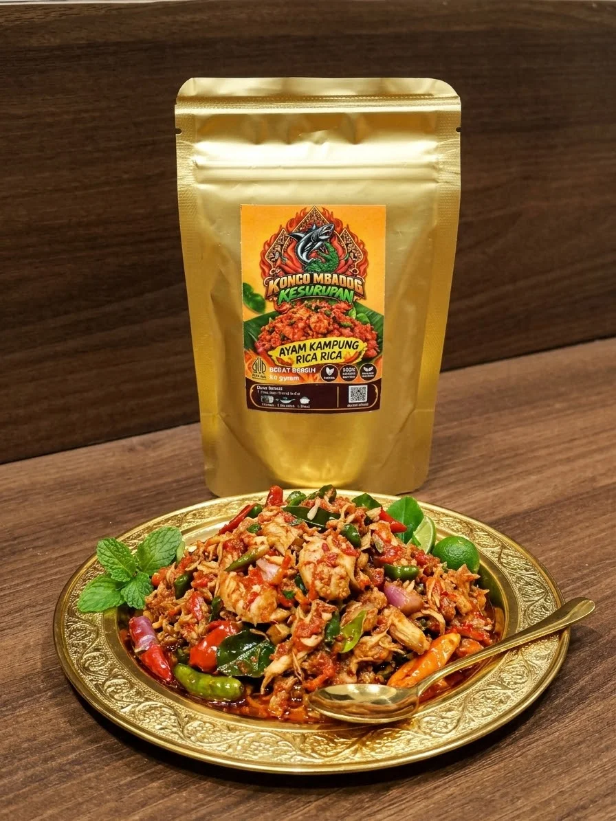 Sambal ayam suwir pedas