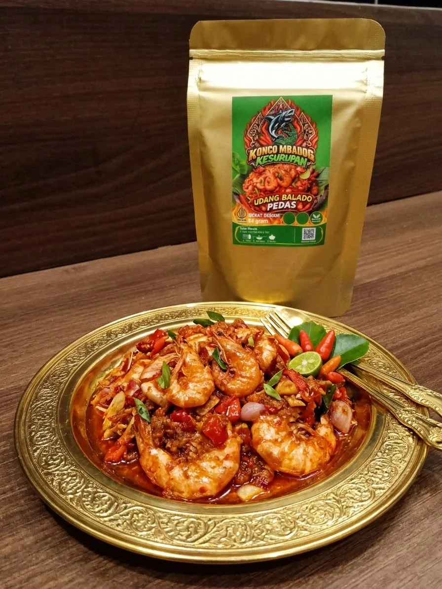 Sambal udang pedas