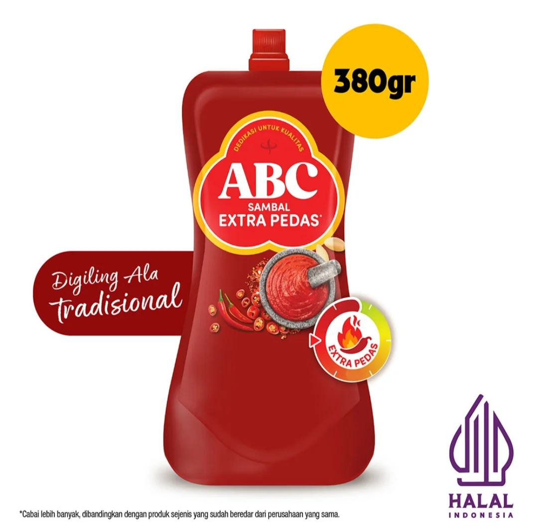 ABC Sambal extra pedas pouch 380 g