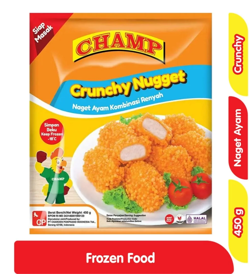 Champ nugget ayam Crunchy 450 g