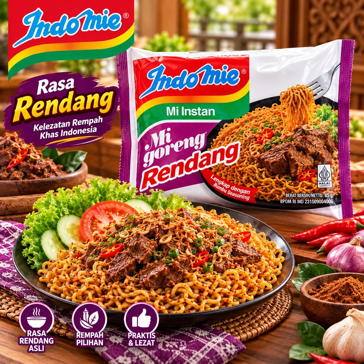 INDOMIE GORENG RENDANG