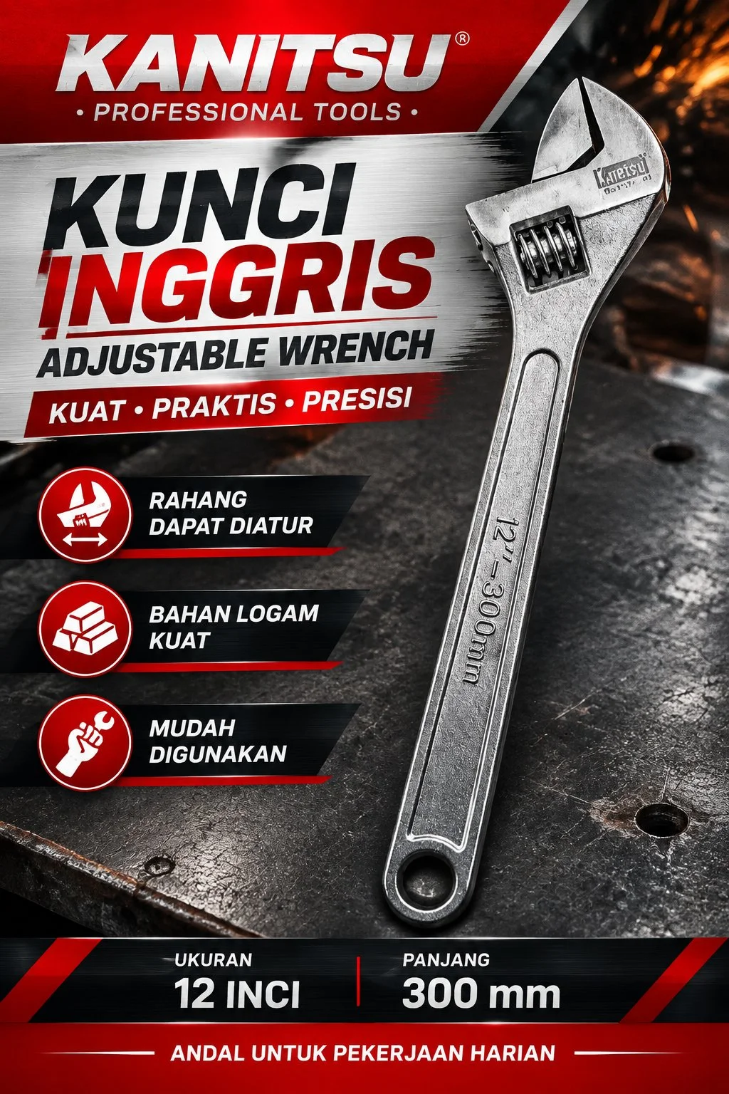 Kunci Inggris 12"