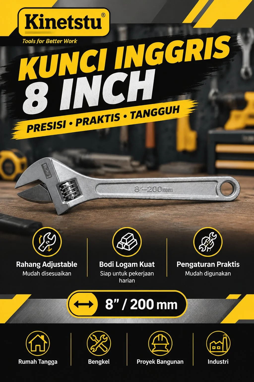 Kunci Inggris 8"