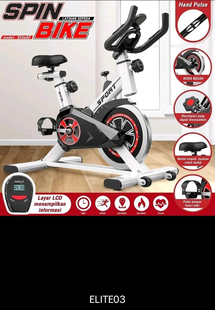 SPIN BIKE layar LCD