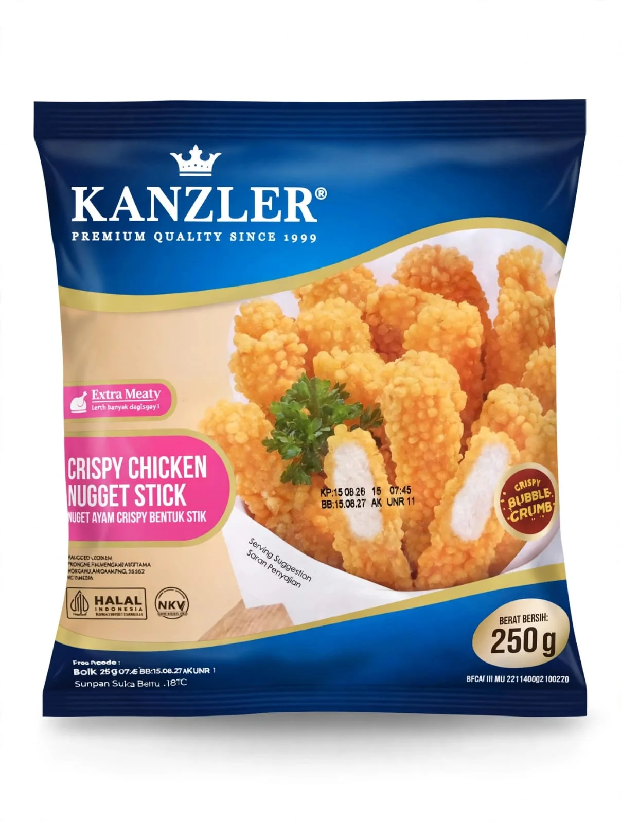 KANZLER CRISPY NUGGET STICK 250G