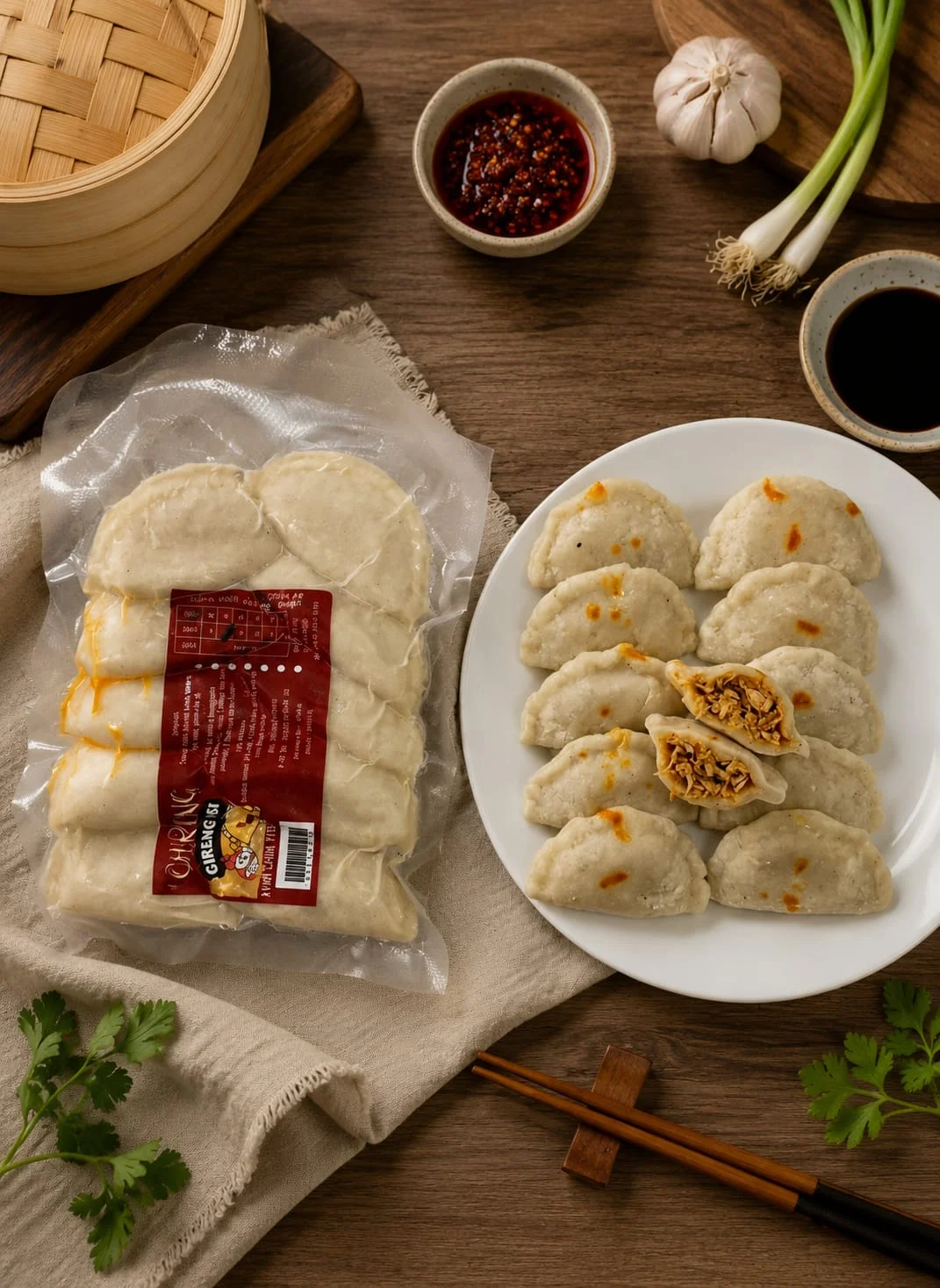 Opi Cireng Isi Ayam Pedas