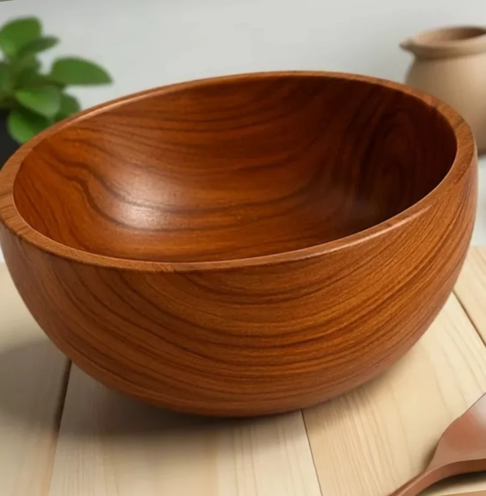 Mangkok kayu Jati
