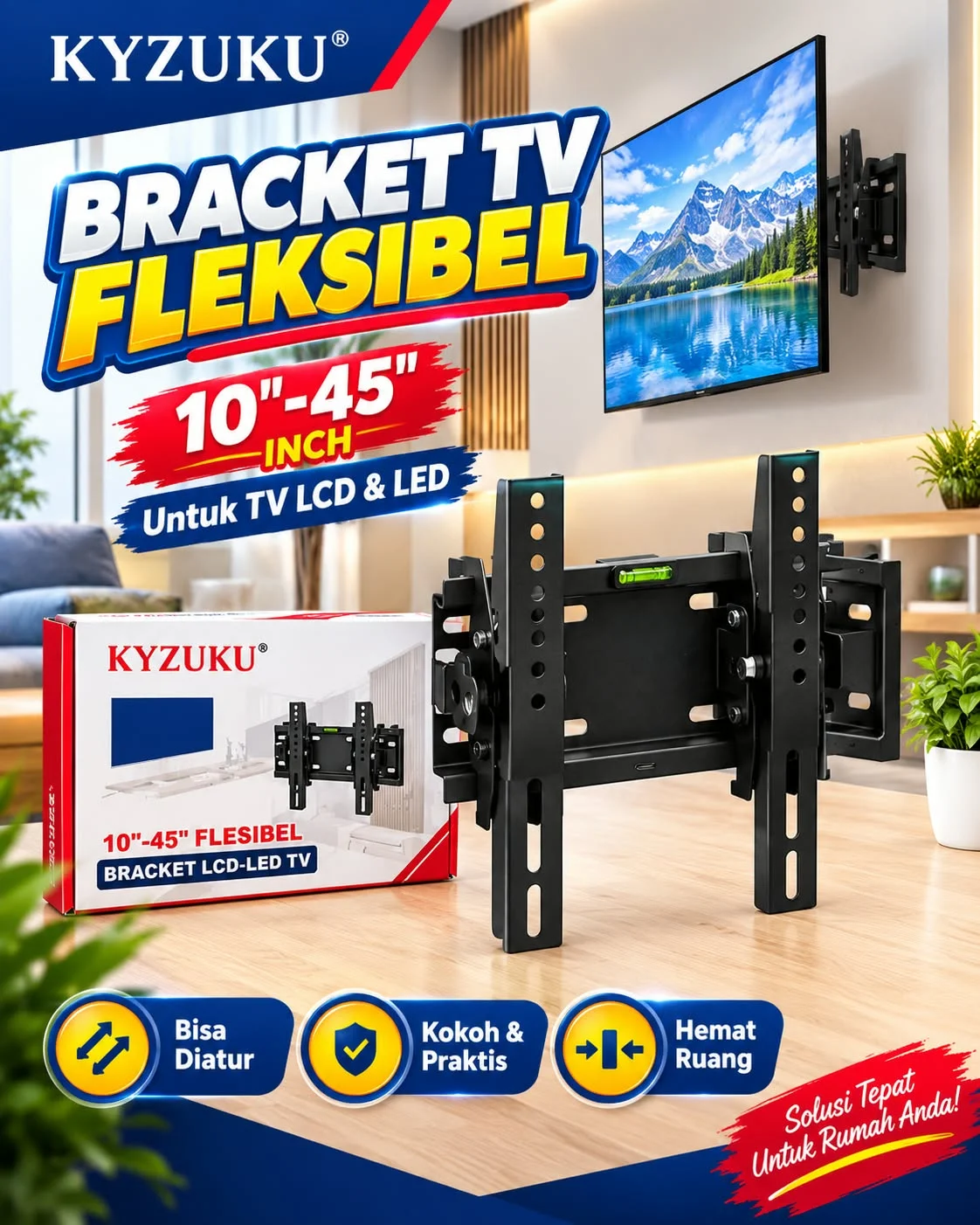 BRACKET TV KYUZUKU 10 - 45 inch