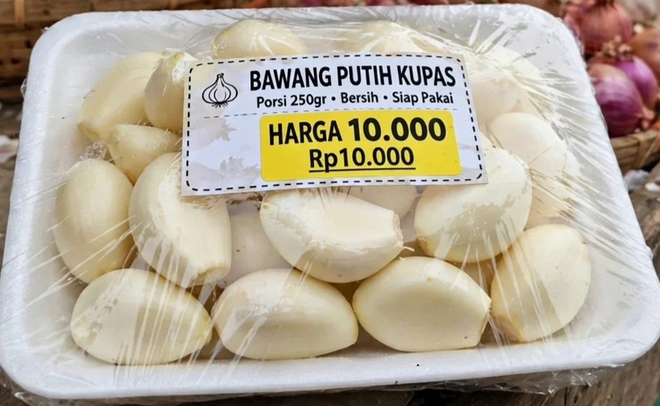 Bawang putih kupas
