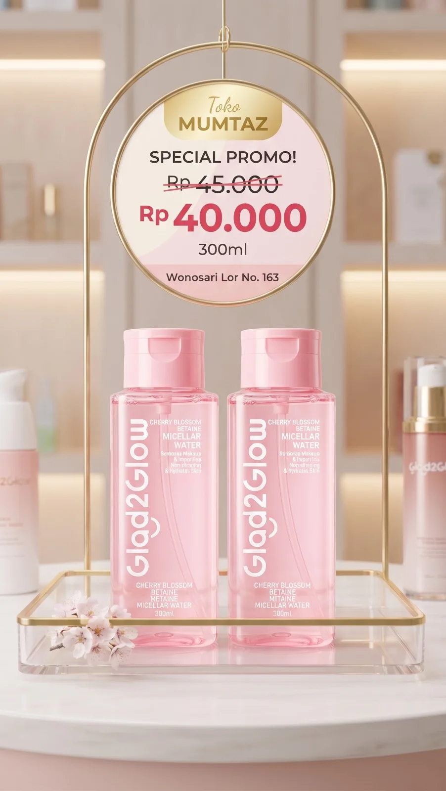 Glad2glow micelar water