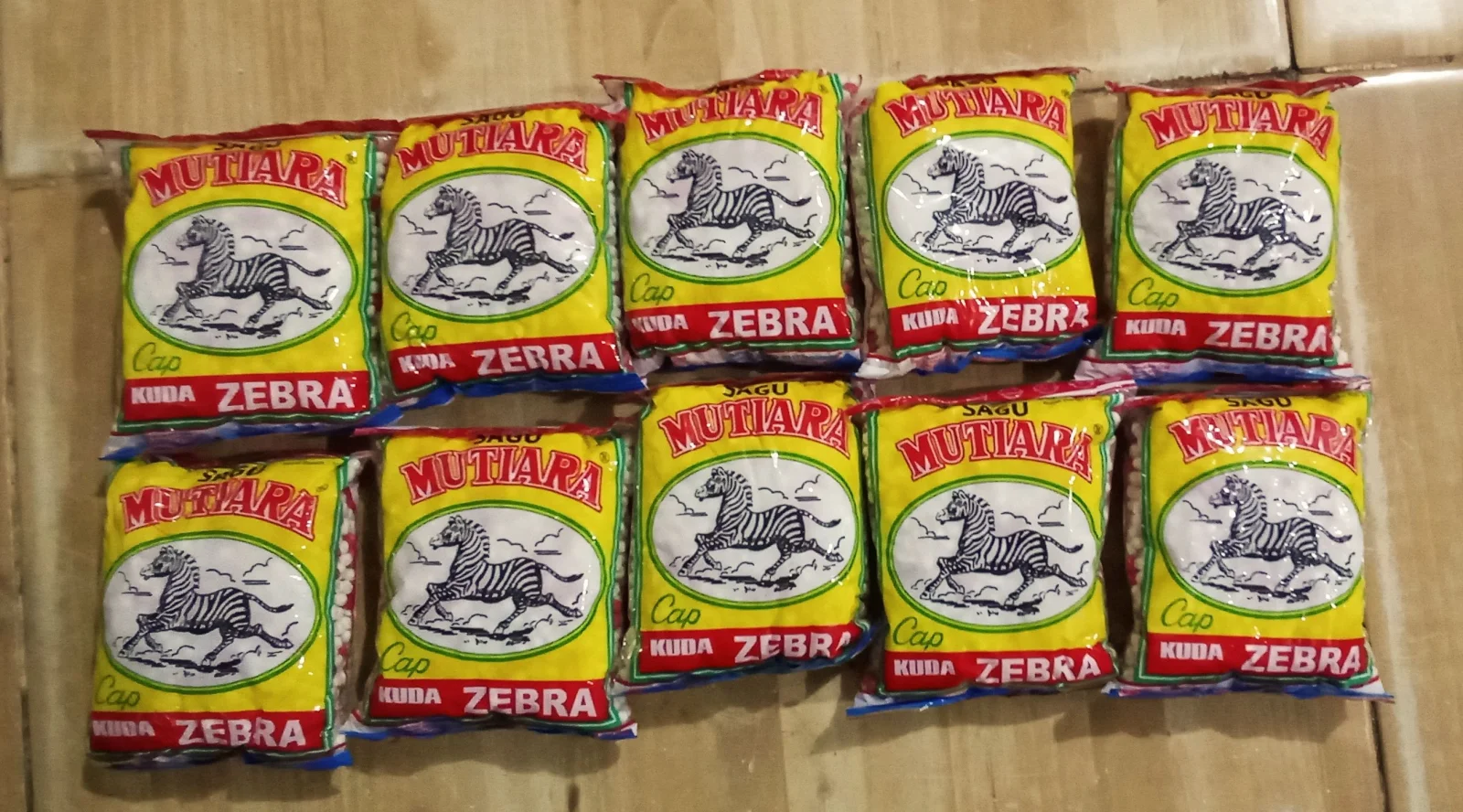 SAGU MUTIARA KUDA ZEBRA 100 GR