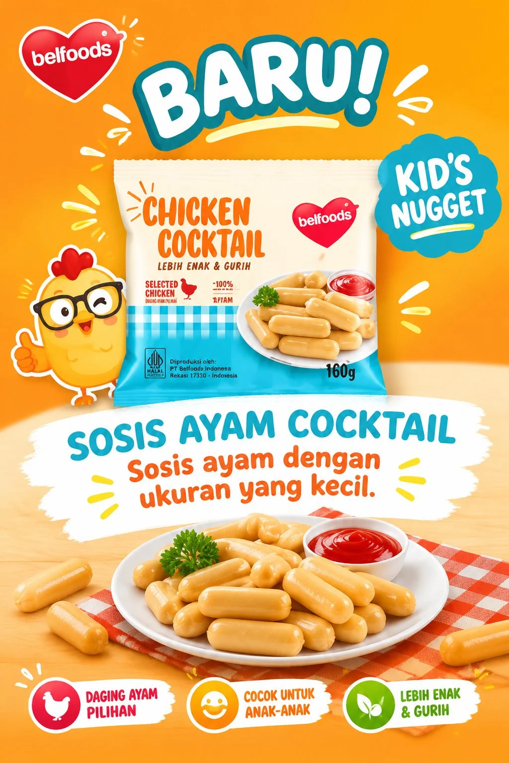 Sosis Ayam Cocktail 400gr