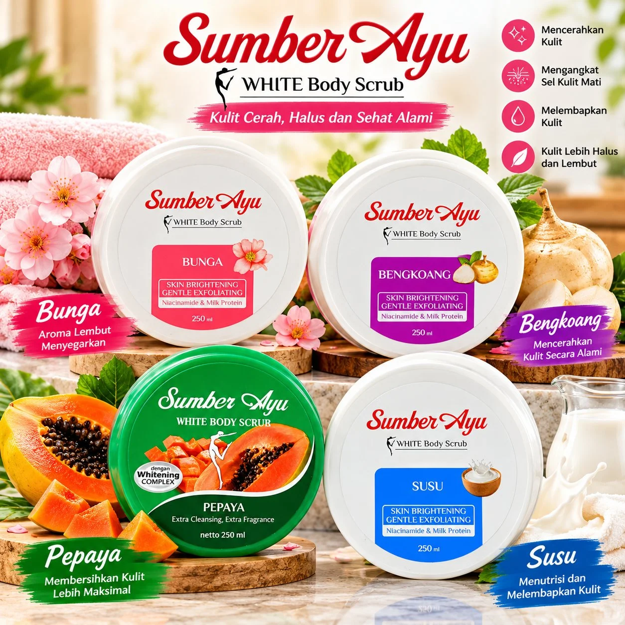 Body Scrub Mustika Ayu (All Variant)