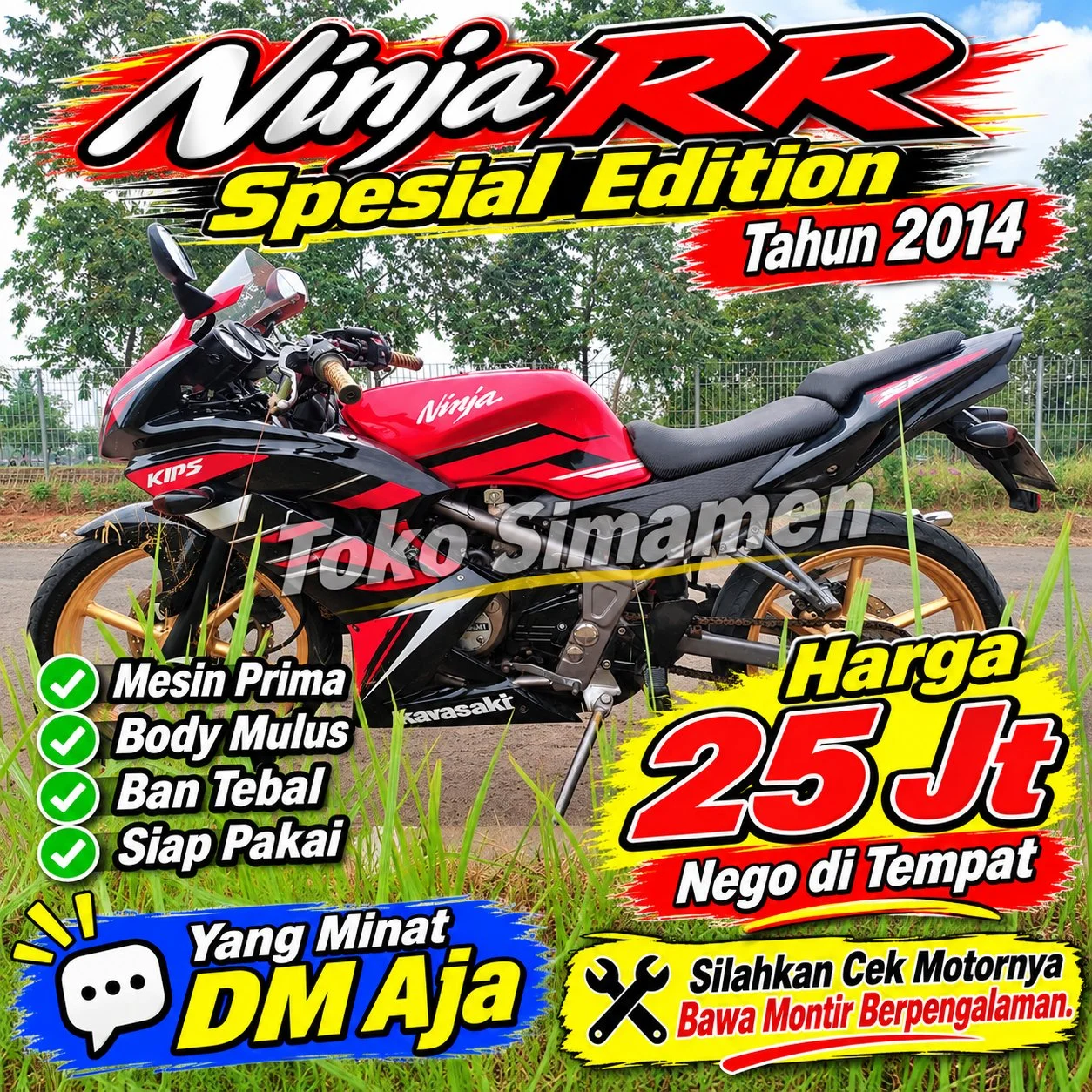 Motor Ninja RR 150cc Spesial edition 2014